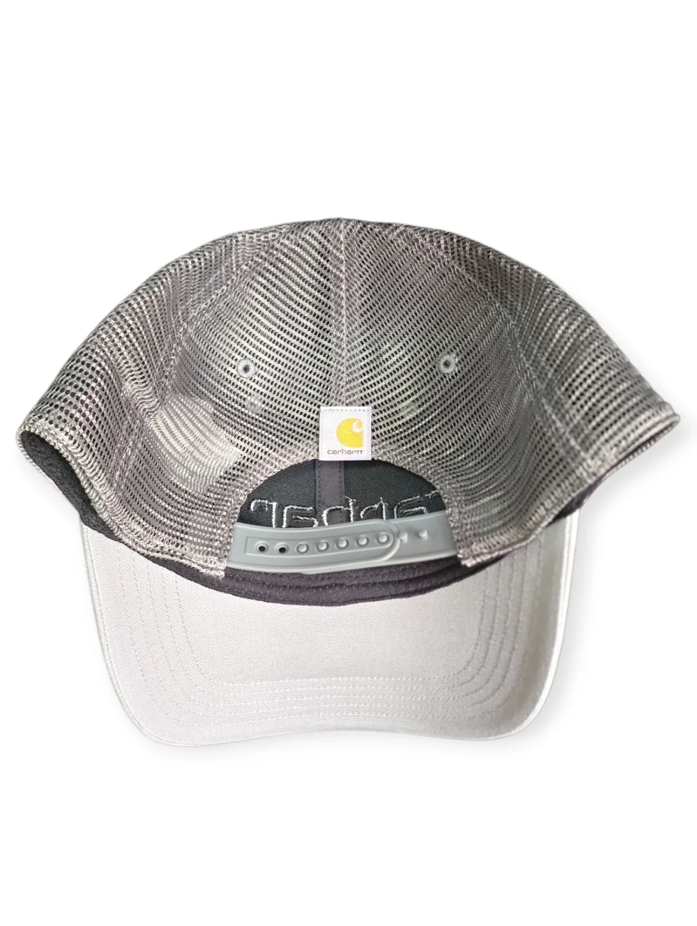 Carhartt 101195 Canvas Mesh-Back Trucker Hat Cap Asphalt Black NWT